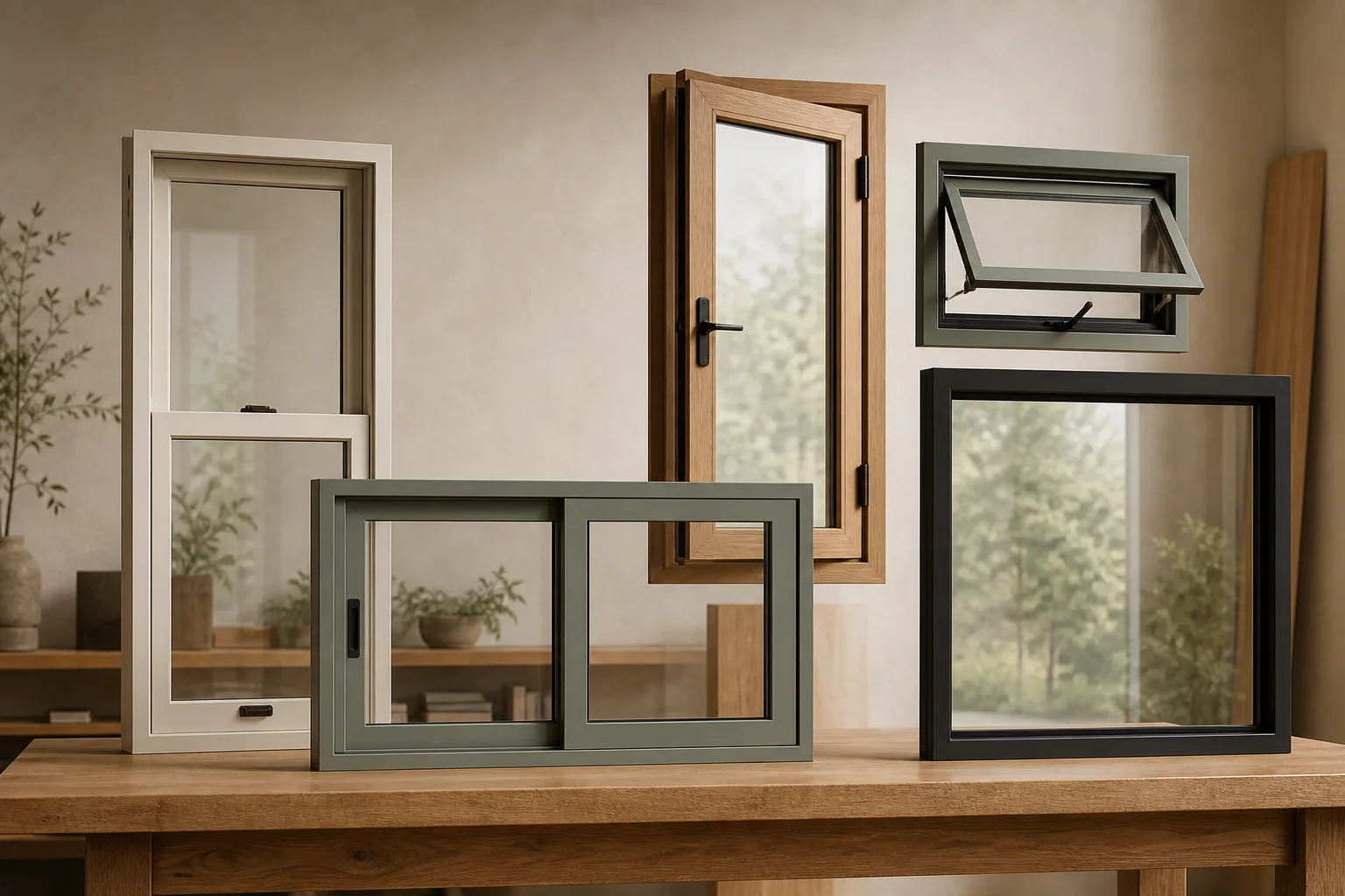 Double-hung replacement window with clean traditional sightlines