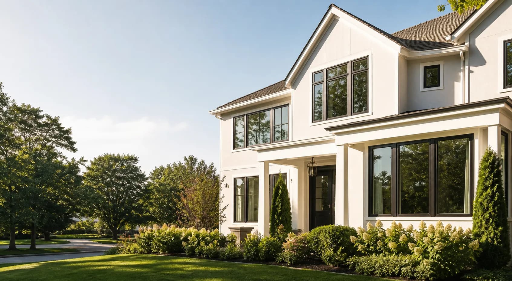 Renovated American home with made-to-measure replacement windows