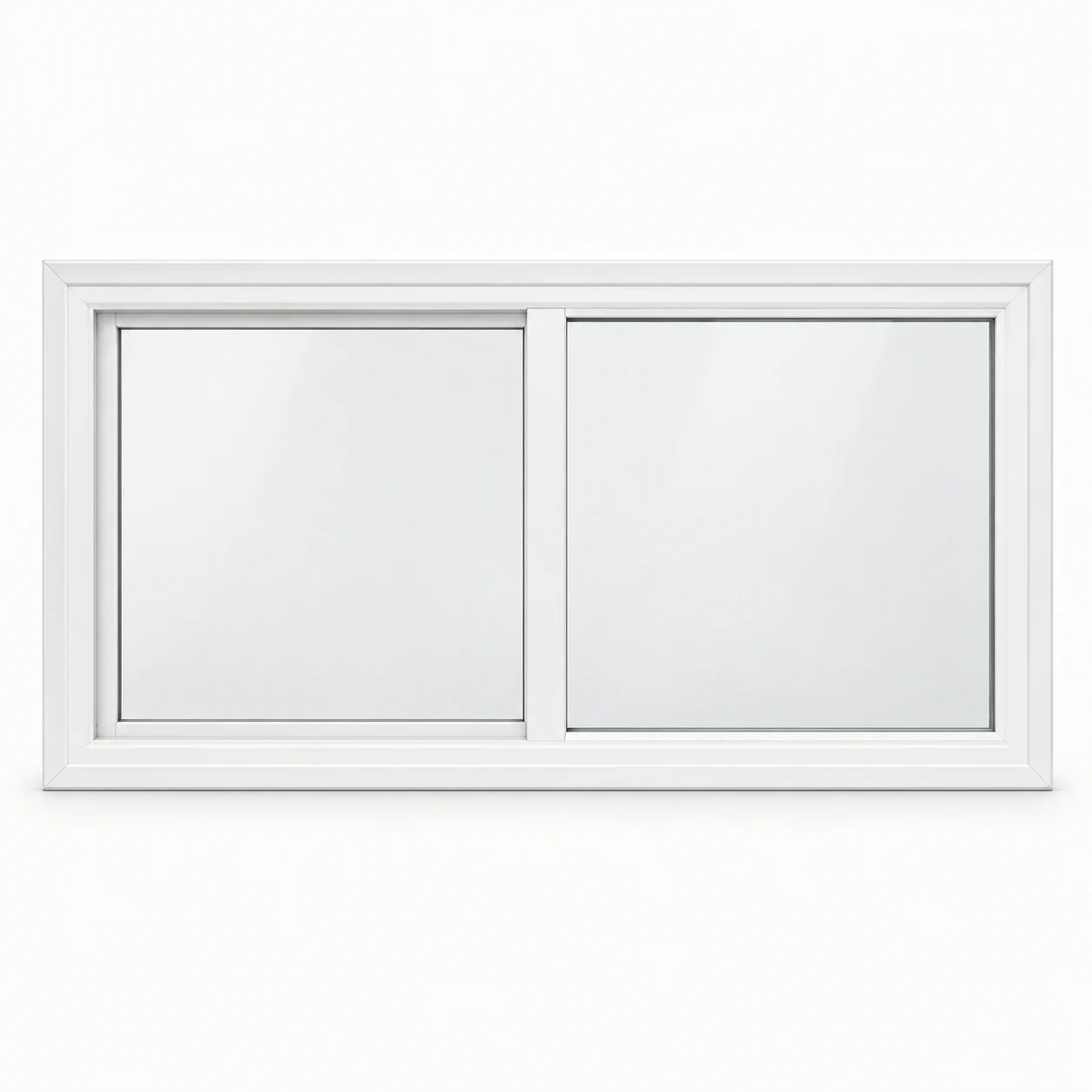 Product illustration: white vinyl, single slider layout
